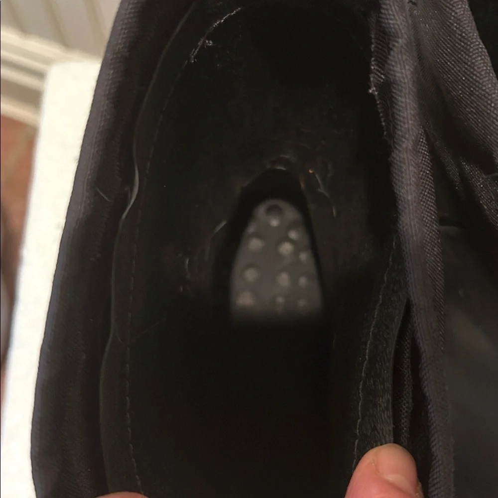 Kamik Men's Slip In Black Waterproof Rubber Rain/Snow Boots elastic size 6